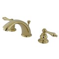 Kingston Brass KB972AL Victorian Widespread Bathroom Faucet, Polished Brass KB972AL